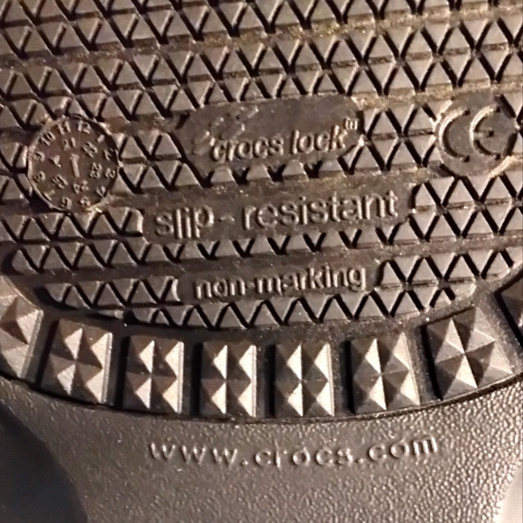 Crocs On the Clock Work Slip on Clogs Slip Resistant Black Size Men's 11 - Picture 8 of 10